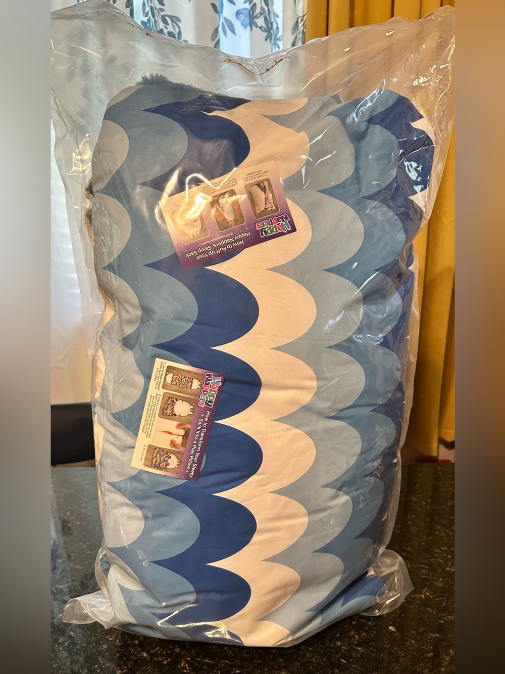 New “Happy Nappers” Large Sleep Sack~Blue Shark 66”x30” - Picture 2 of 11